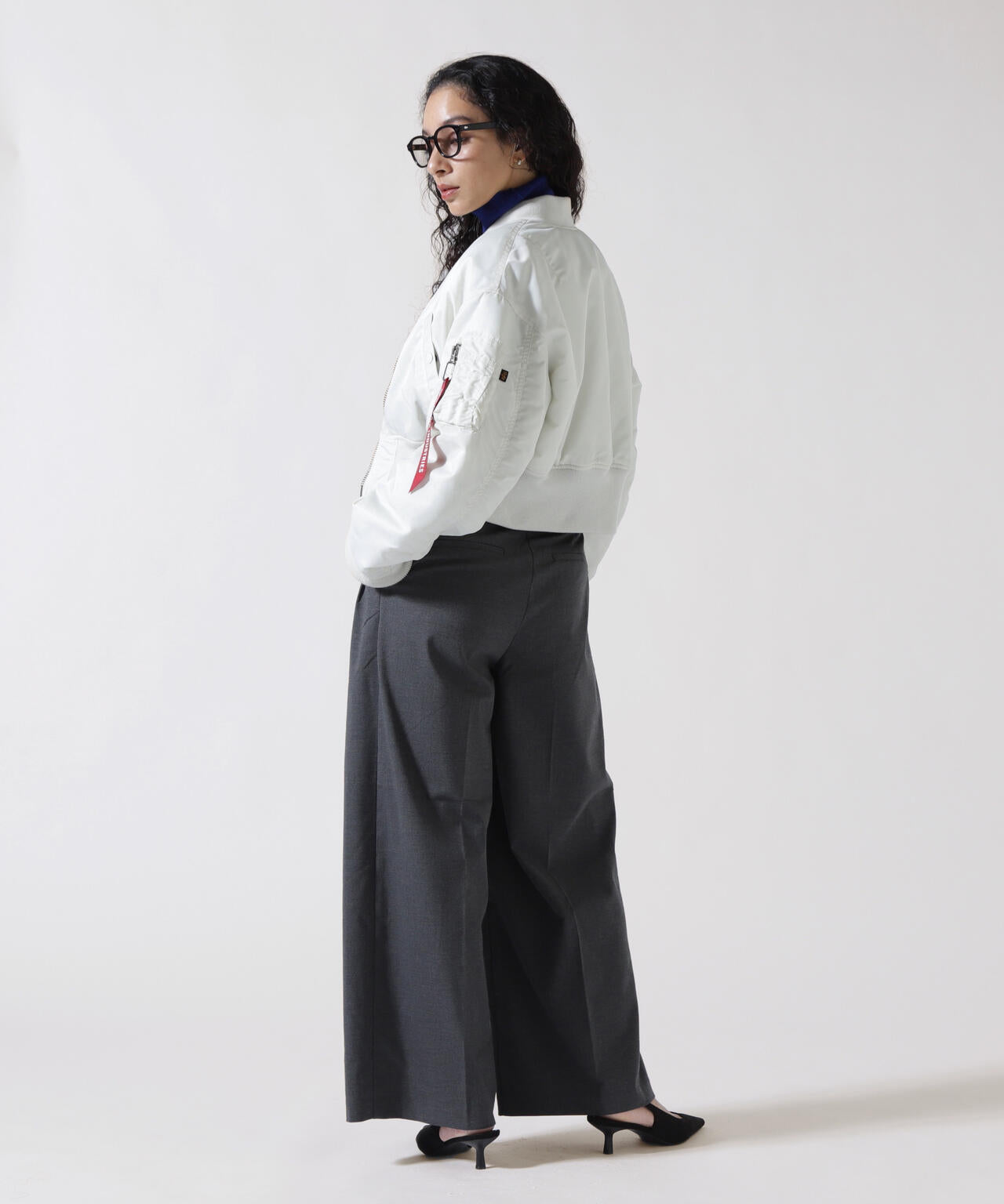 WOMENS MA-1 CROPPED FLIGHT JACKET