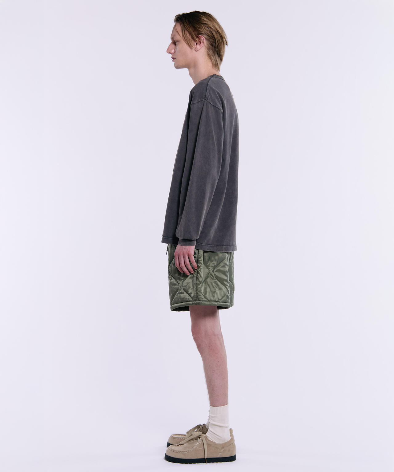 RELAXED QUILTED SHORT