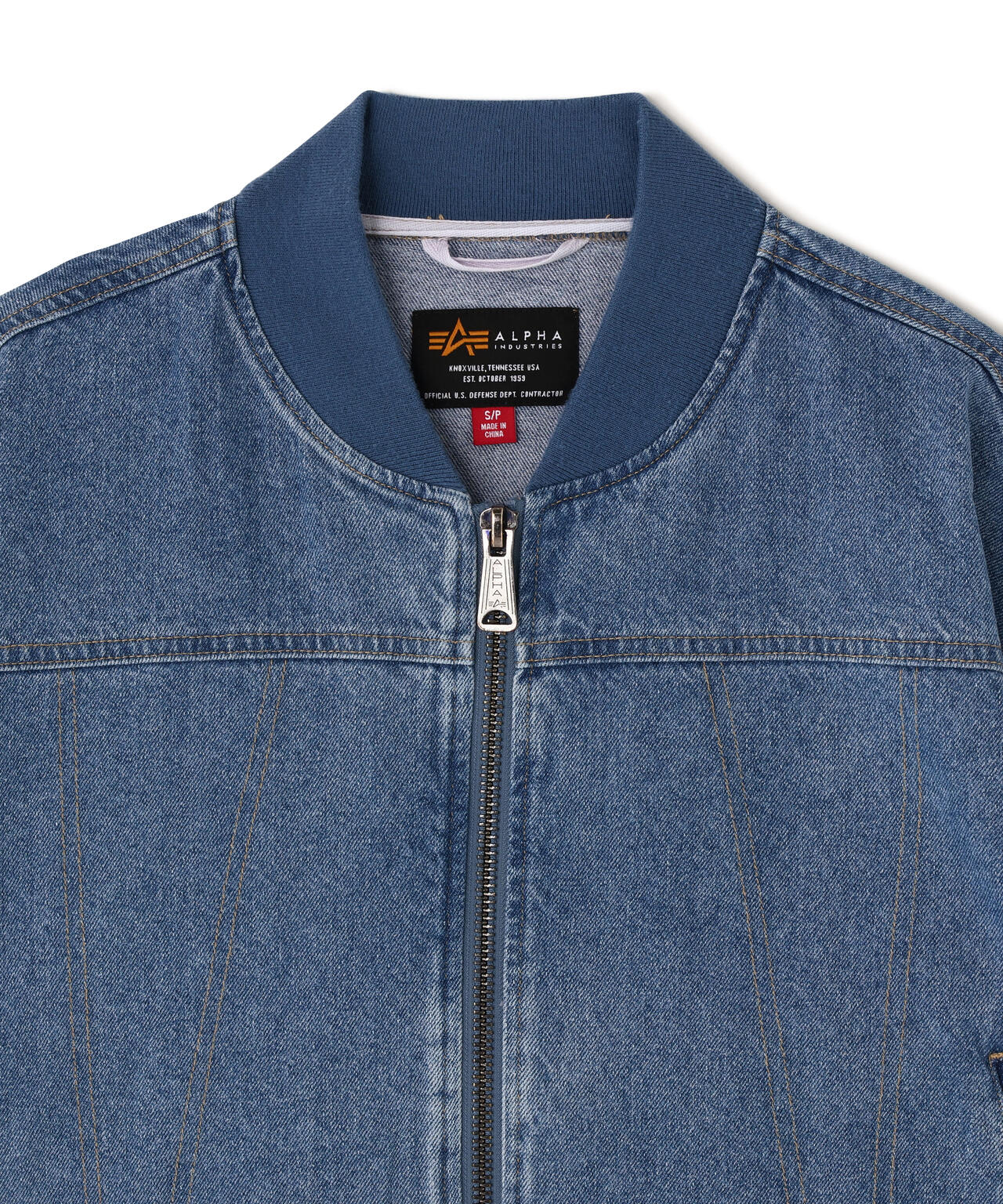 WOMENS DENIM RELAXED FLIGHT JACKET