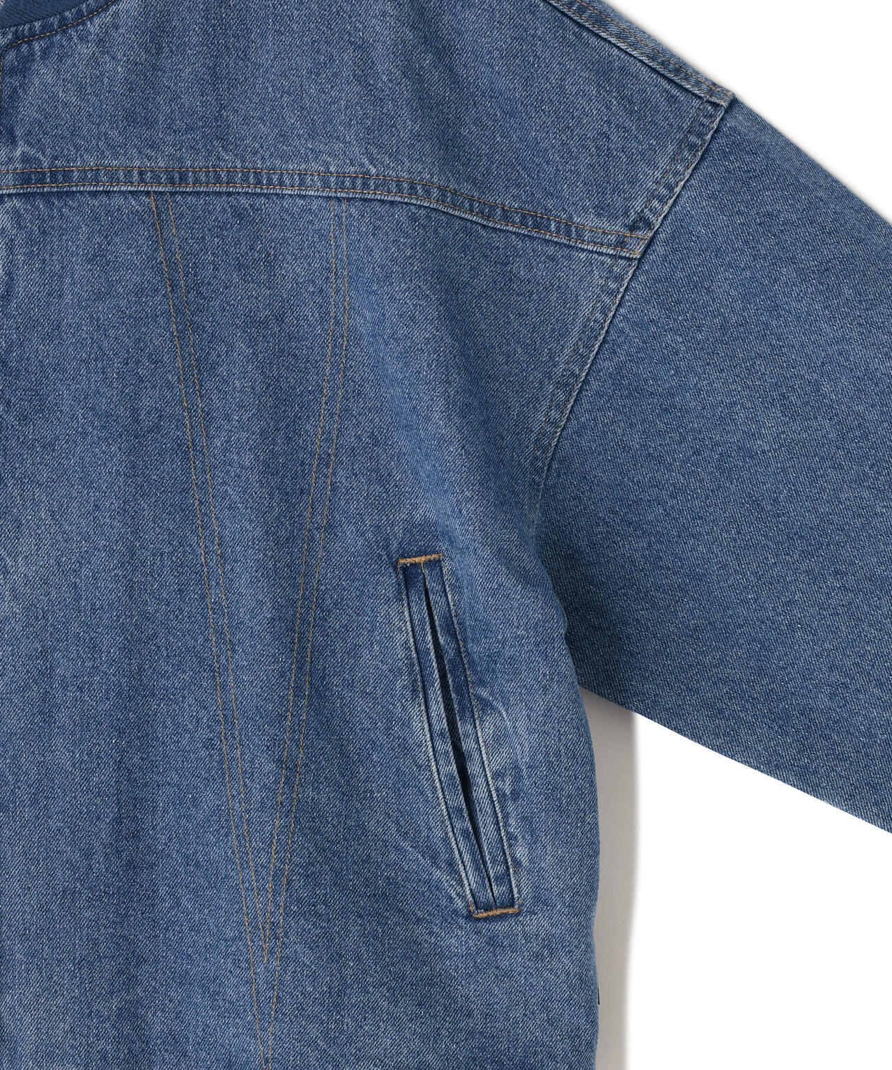 WOMENS DENIM RELAXED FLIGHT JACKET