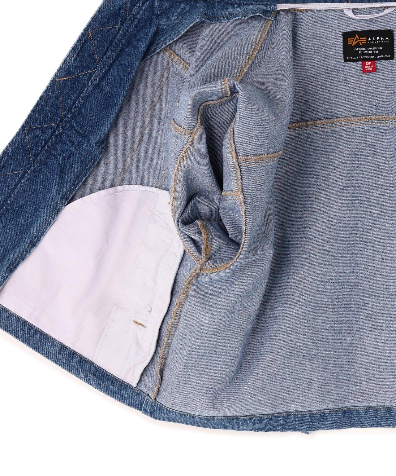 WOMENS DENIM RELAXED FLIGHT JACKET