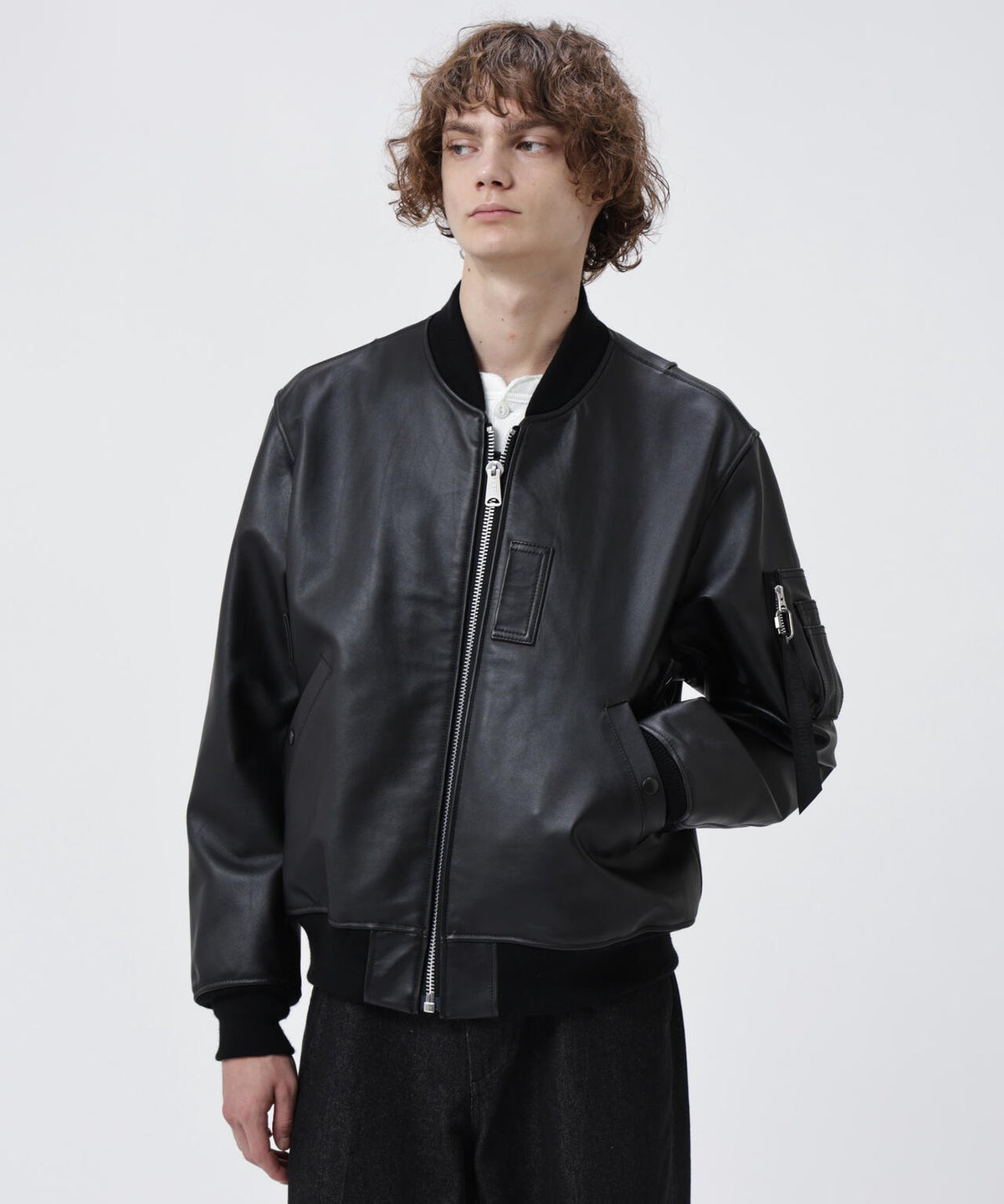 LEATHER MA‐1 FLIGHT JACKET / |レザー エムエーワン フライト ジャケット